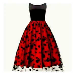 Colleen’s Evening Black and red elegant dress